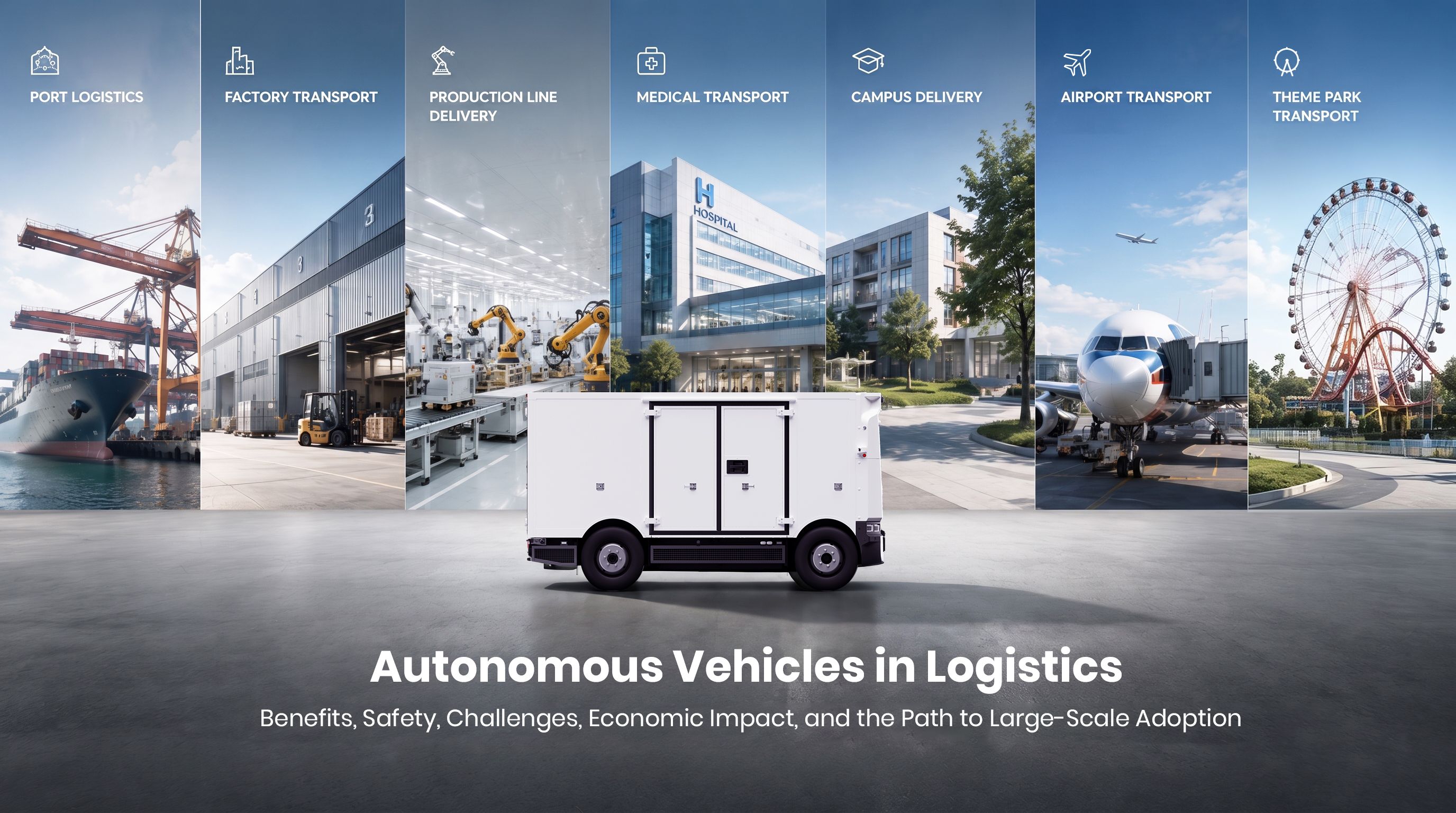 Autonomous Vehicles in Logistics: Benefits, Safety, Challenges, Economic Impact, and the Path to Large-Scale Adoption