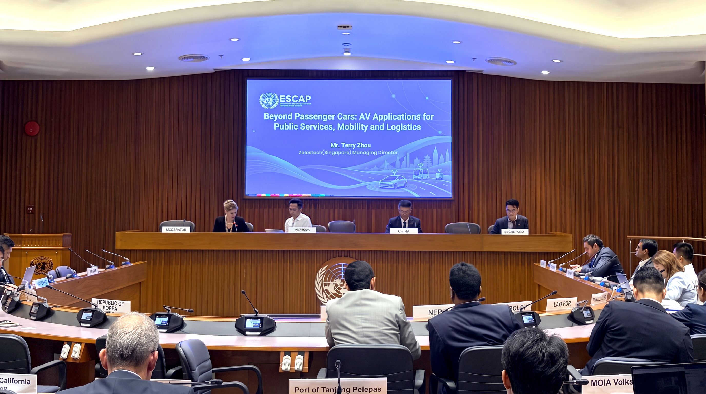 Beyond Passenger Cars: Zelostech Calls for Global Collaboration to Accelerate Autonomous Logistics at ESCAP Regional Conference