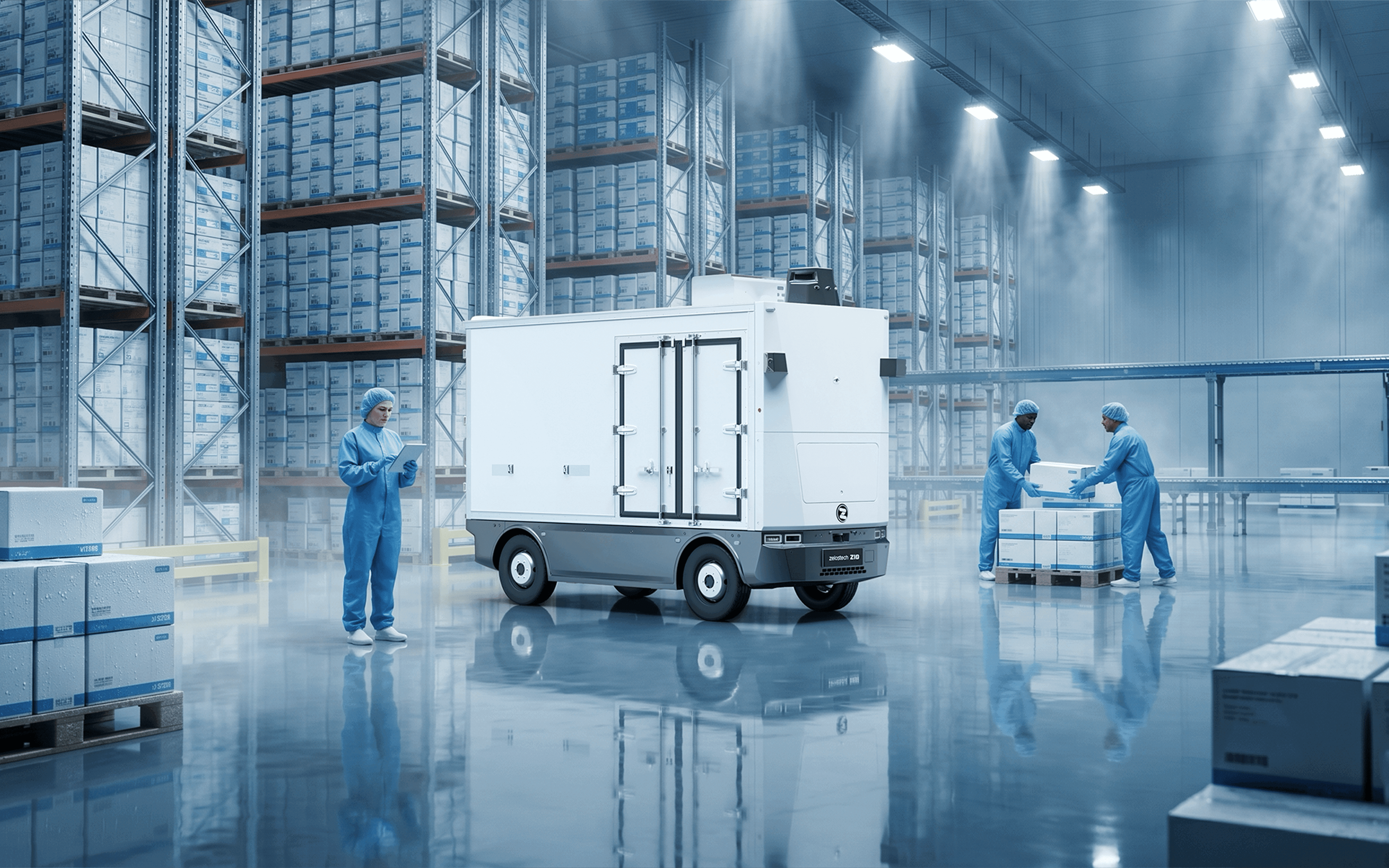 Zelostech Z10 robovan for pharmaceutical delivery