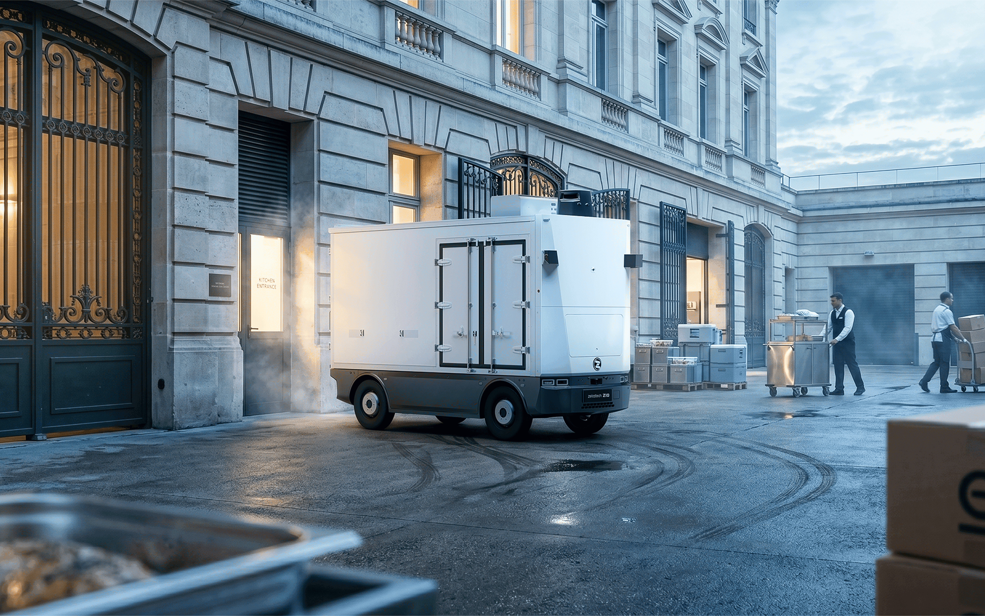 Zelostech Z10 robovan for grocery and food delivery
