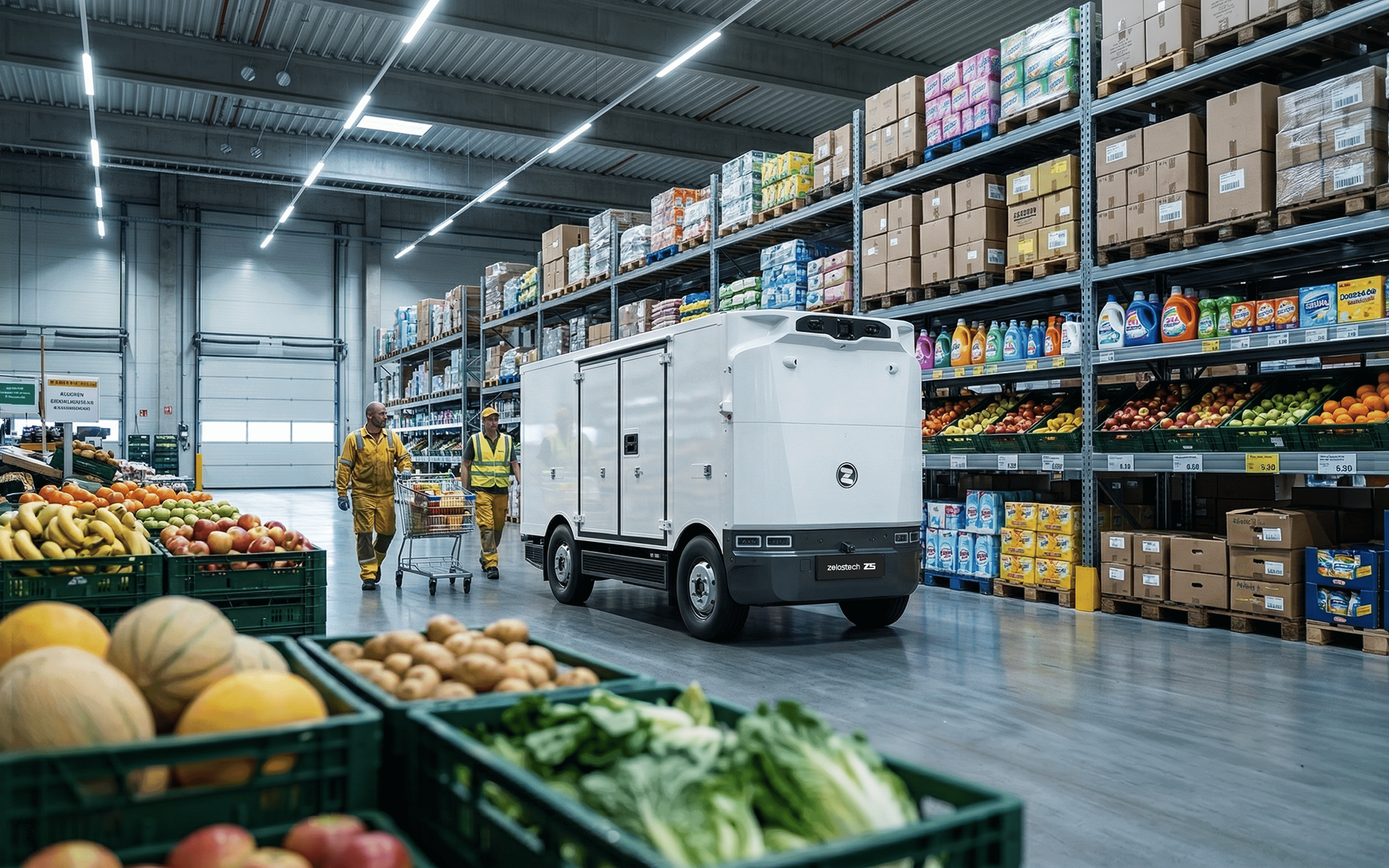 Zelostech Z5 robovan for retail store replenishment