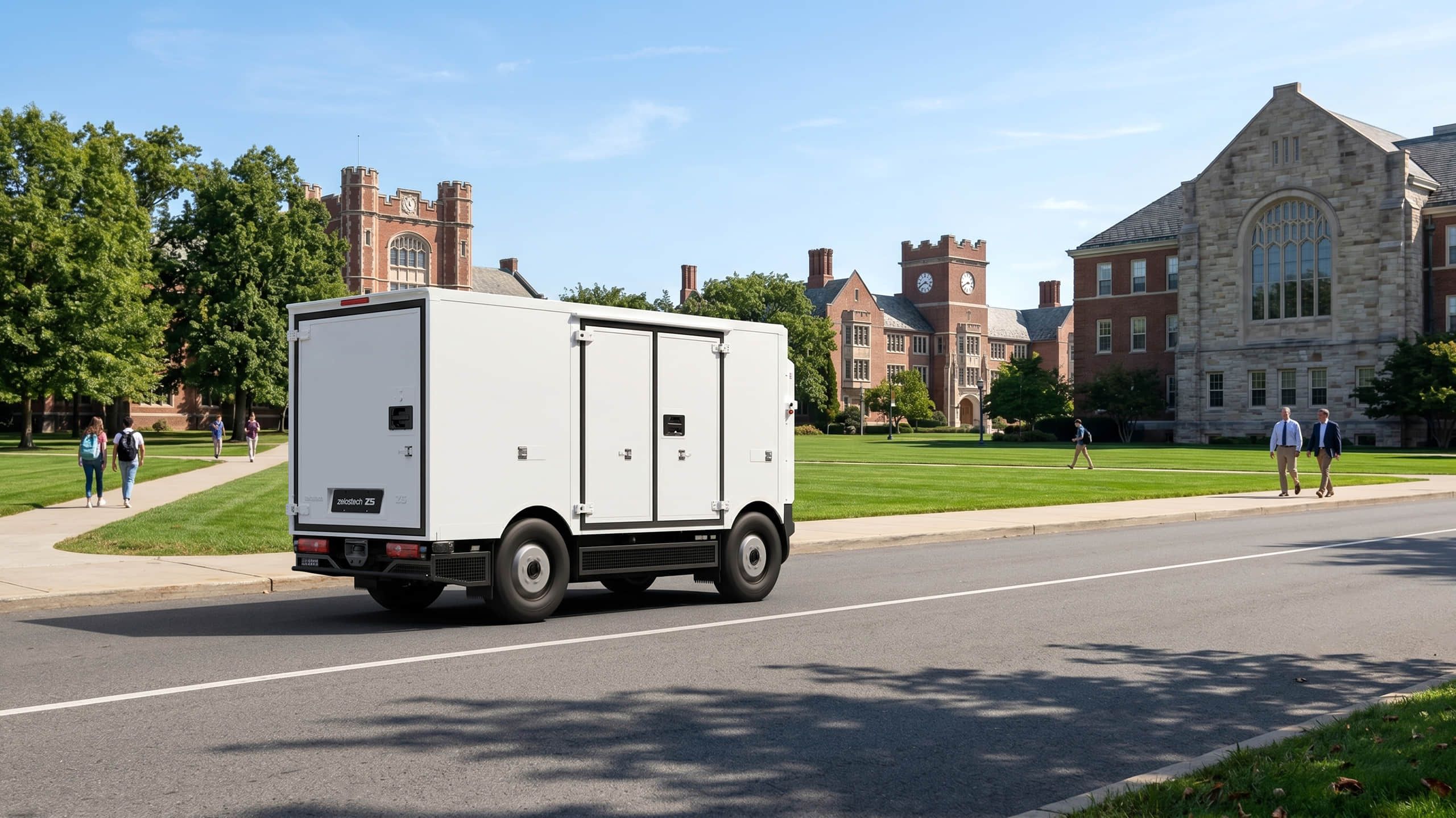 Zelostech Z5 robovan for campus delivery