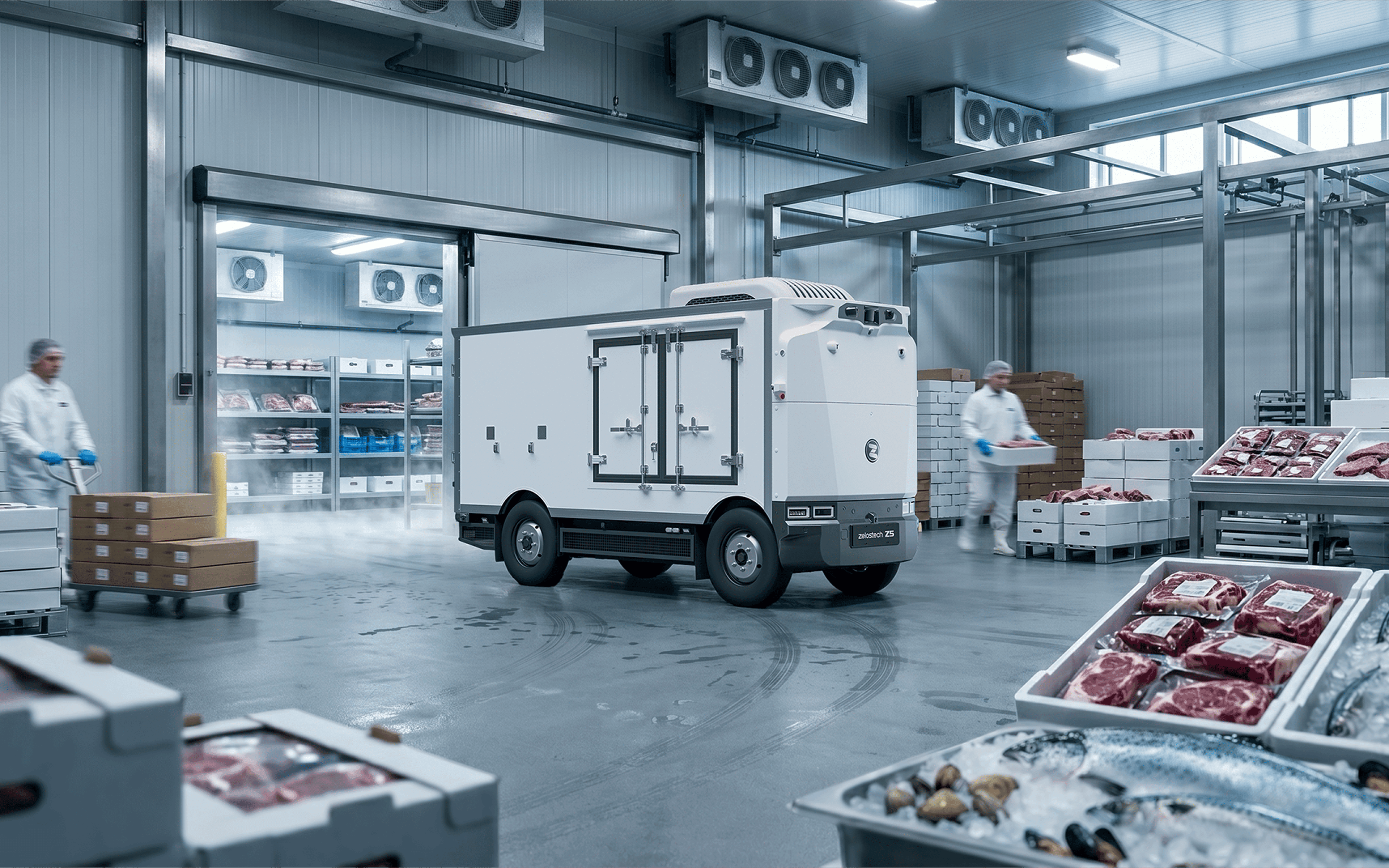 Zelostech Z5 Cold-Chain robovan for cold-chain distribution