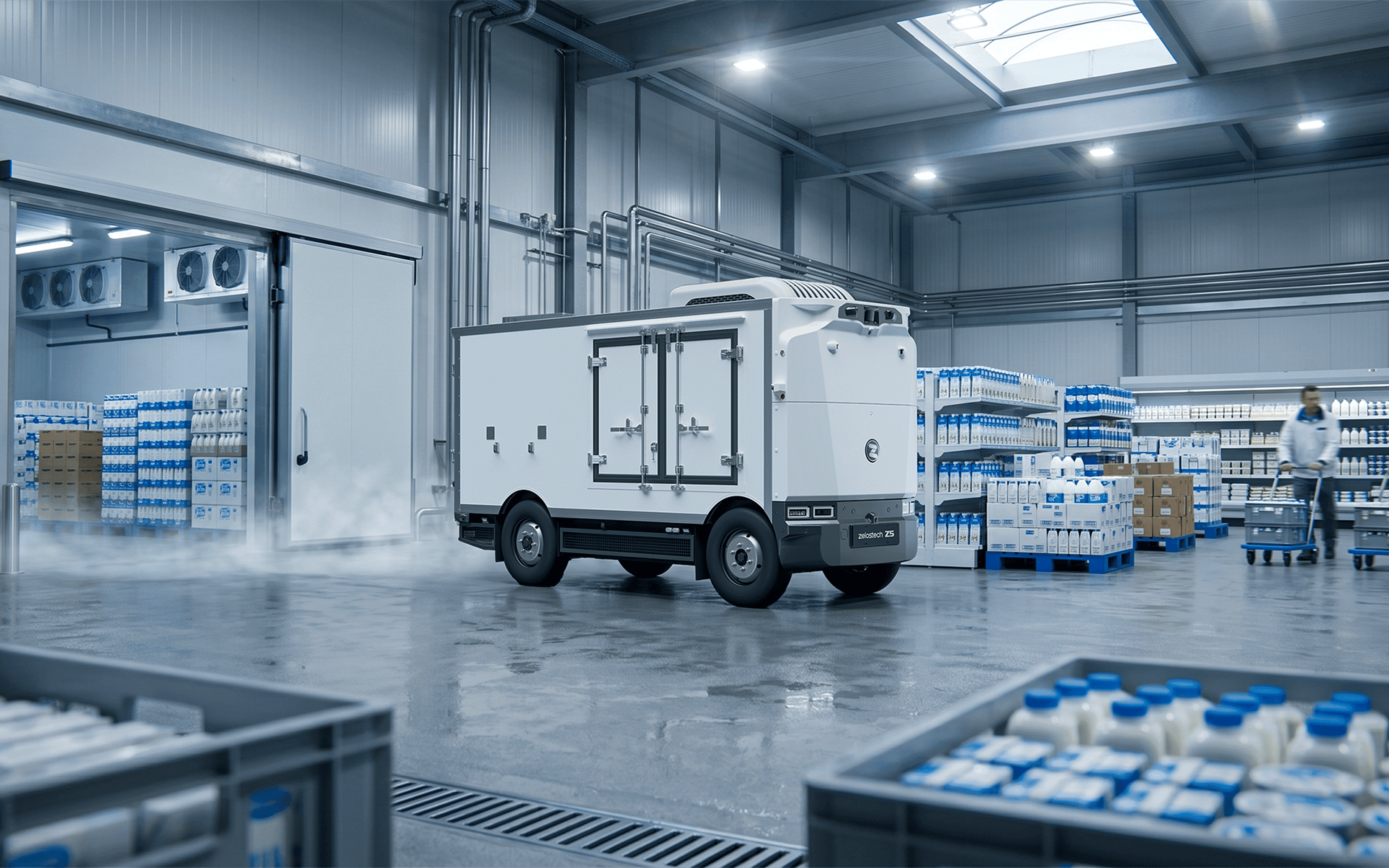 Zelostech Z5 robovan for fresh food distribution