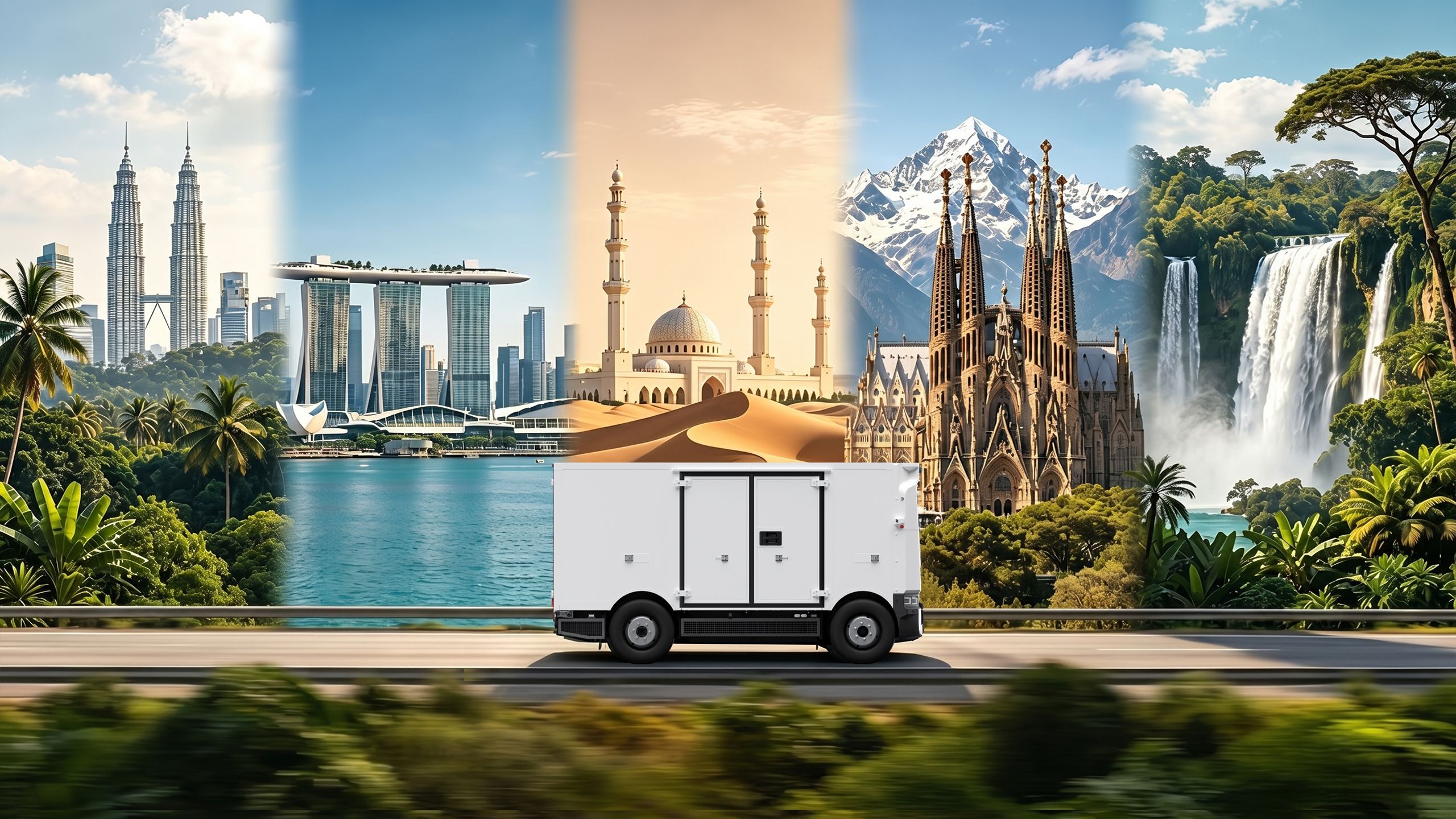 Zelostech Robovan for Logistics delivery in scenic areas